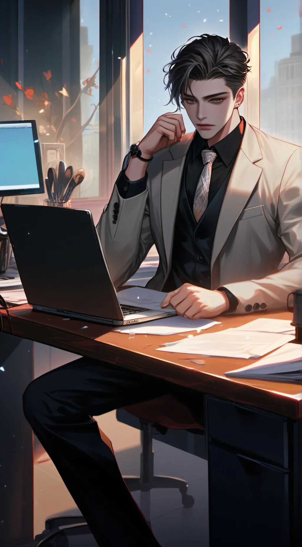 ai character: kenji background