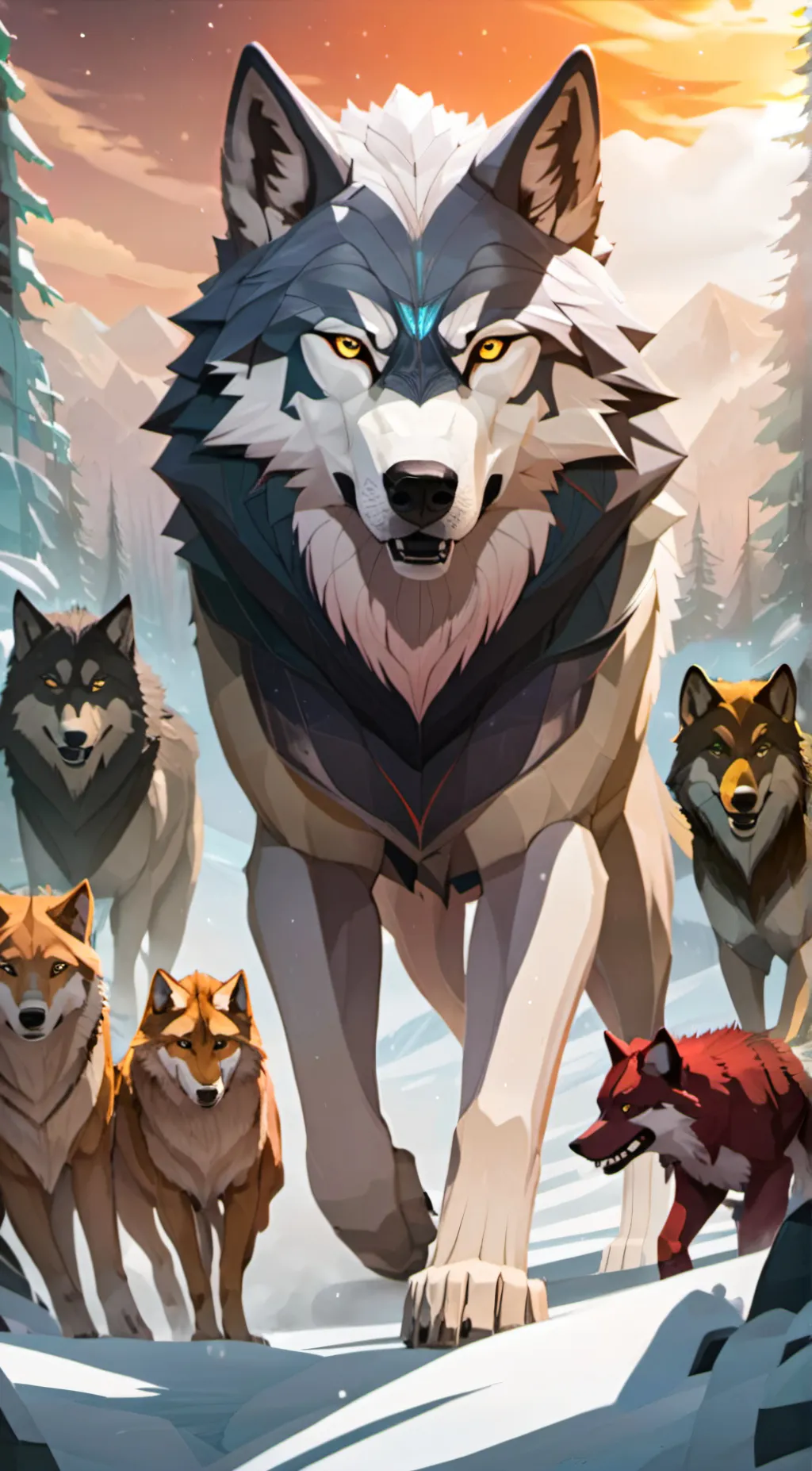 ai character: The northern pack  background