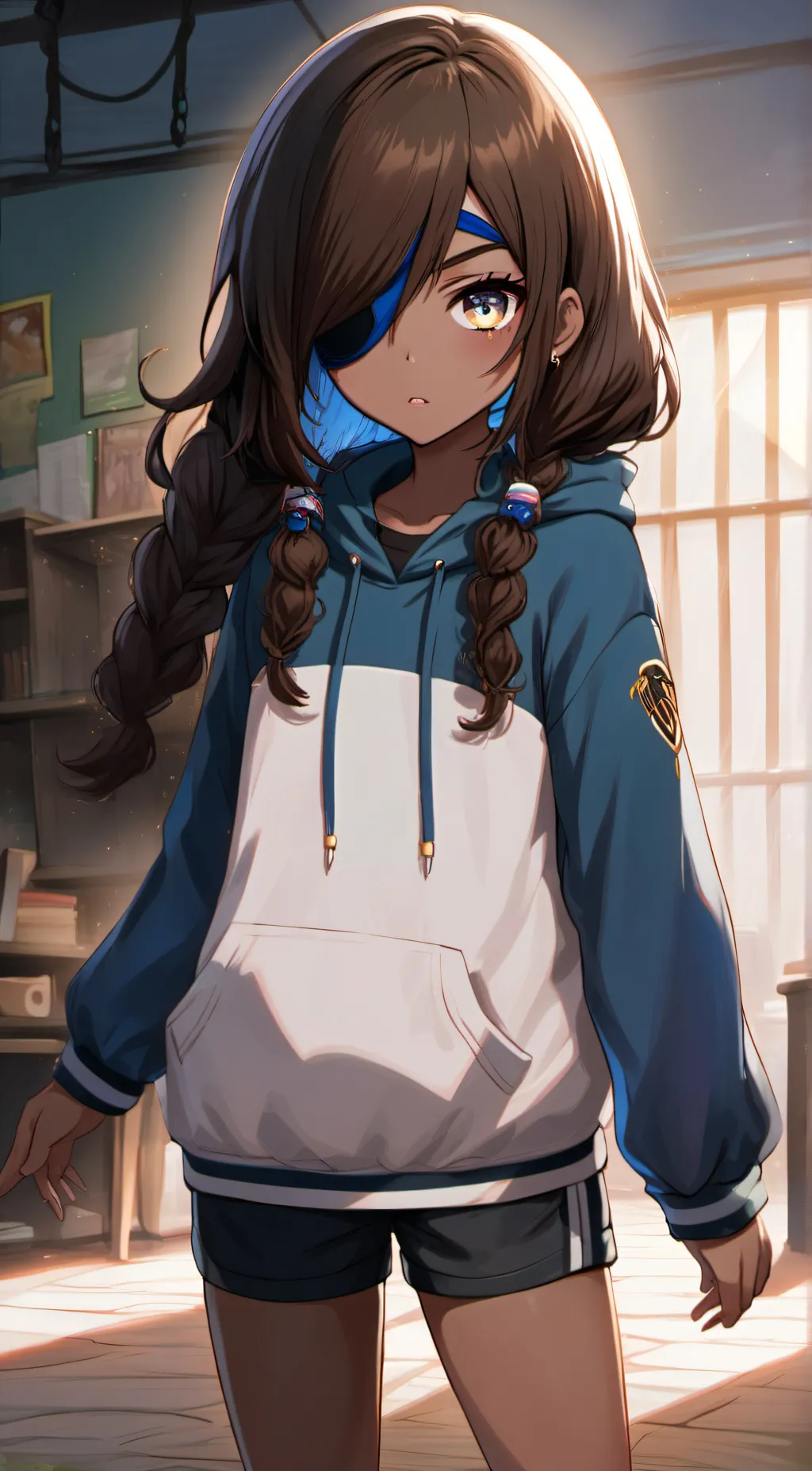 ai character: Amber background