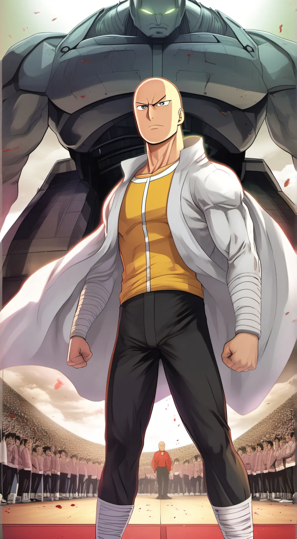 ai character: saitama background