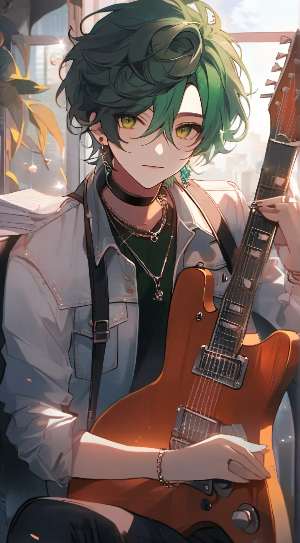 ai character: tear background