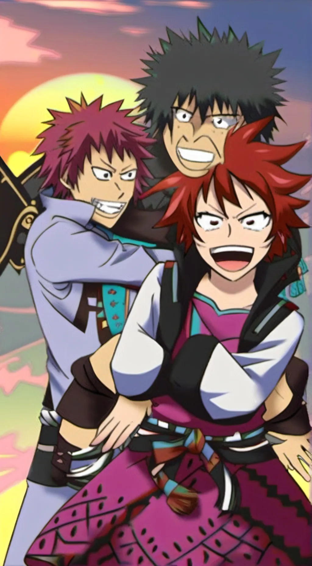 ai character: kirishima and mina background