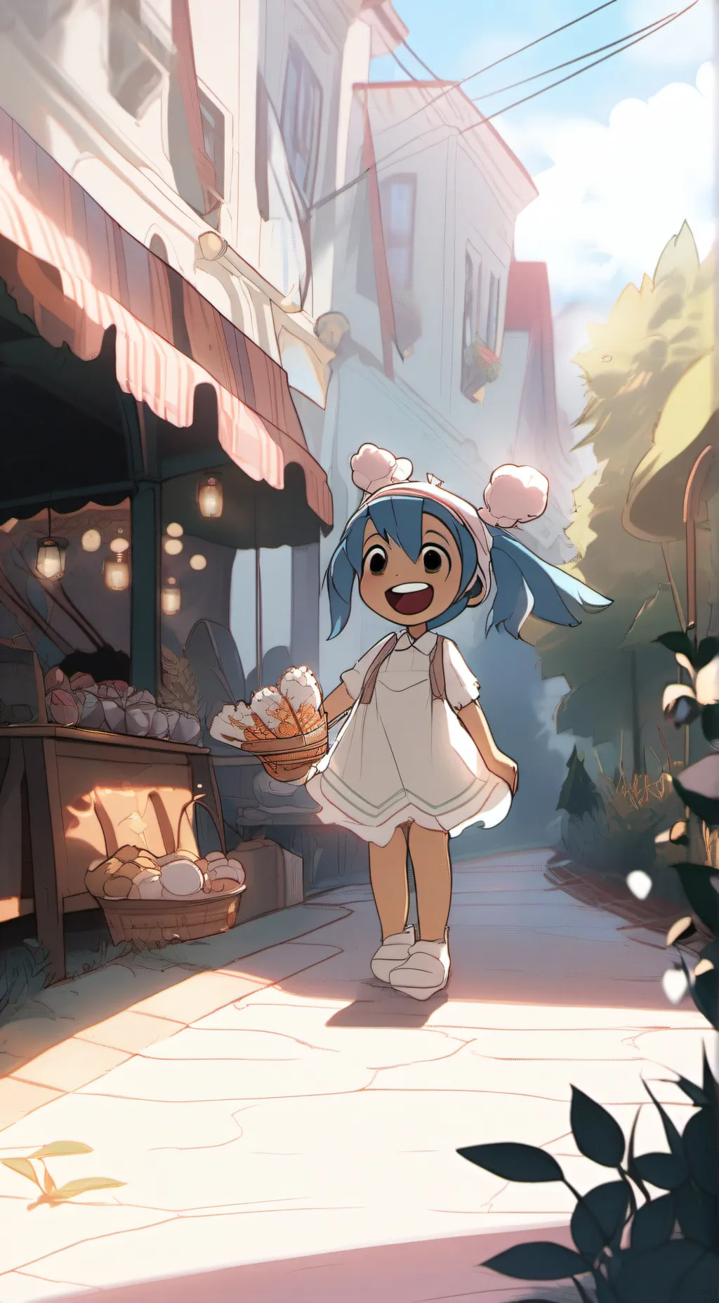 ai character: Stitch background