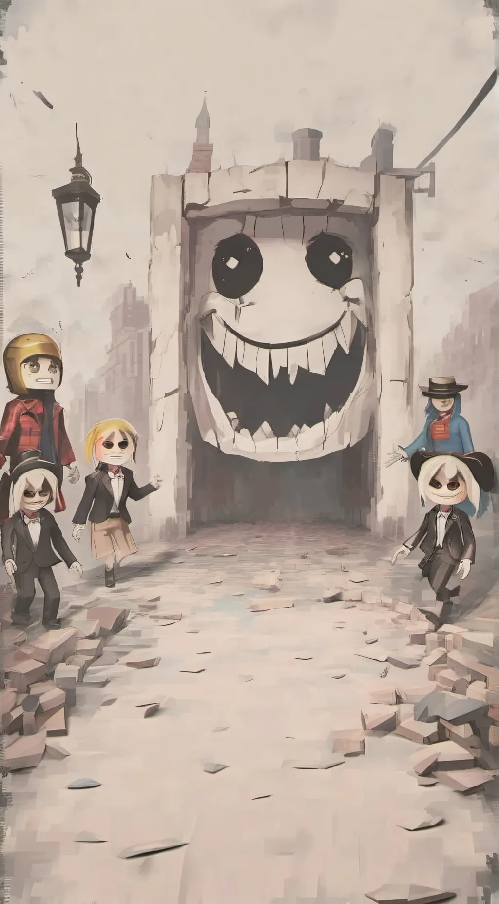 ai character: Fear of smiles background