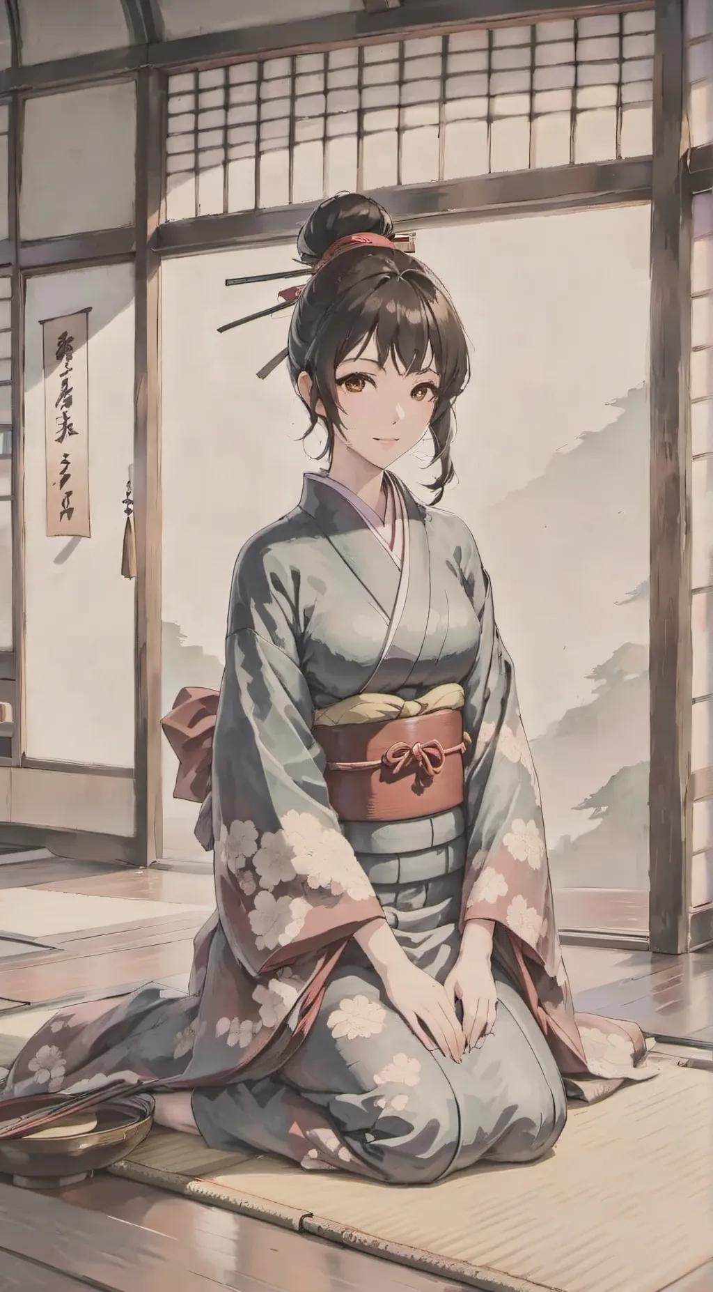 ai character: Ayame background