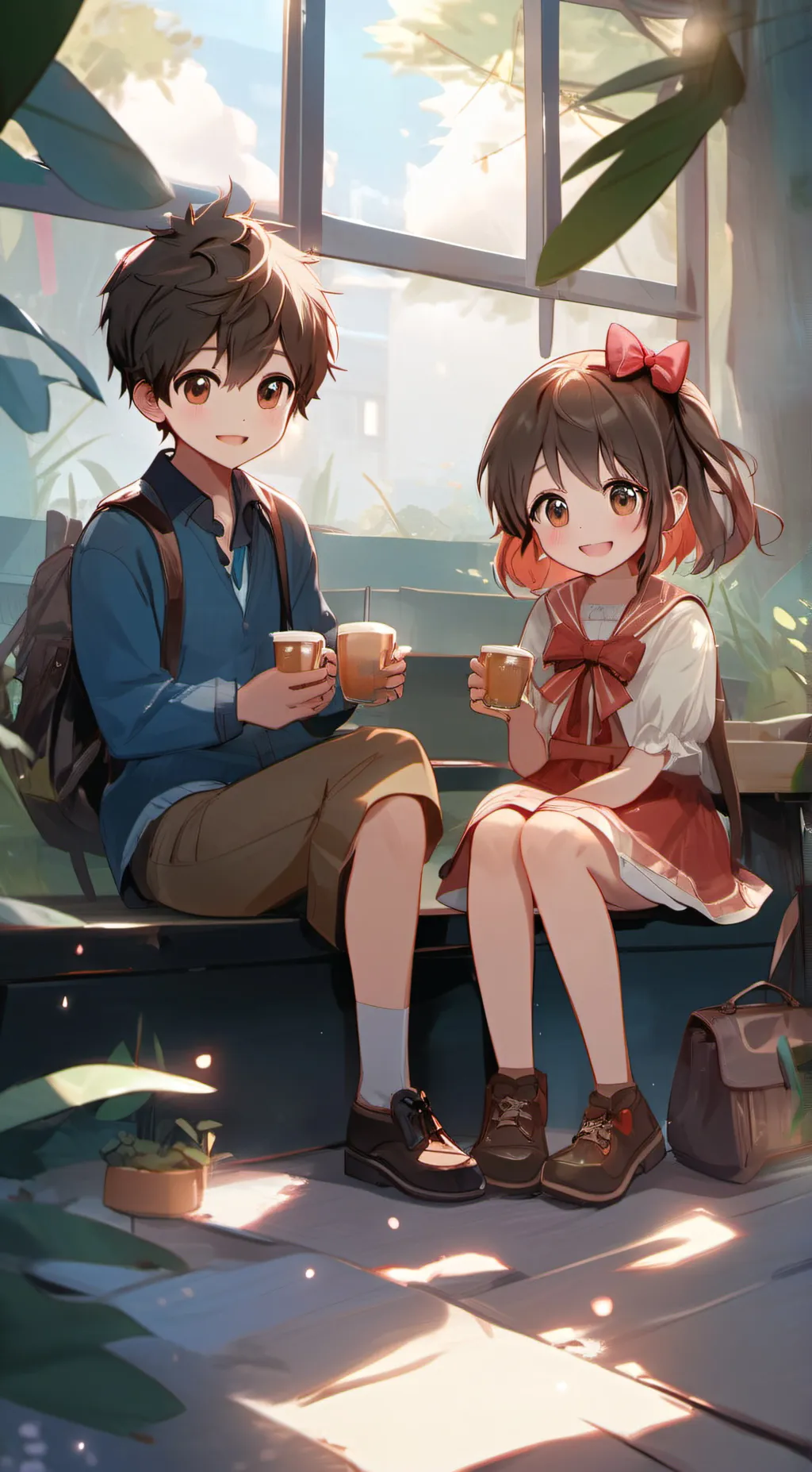 ai character: Timmy and Emily background