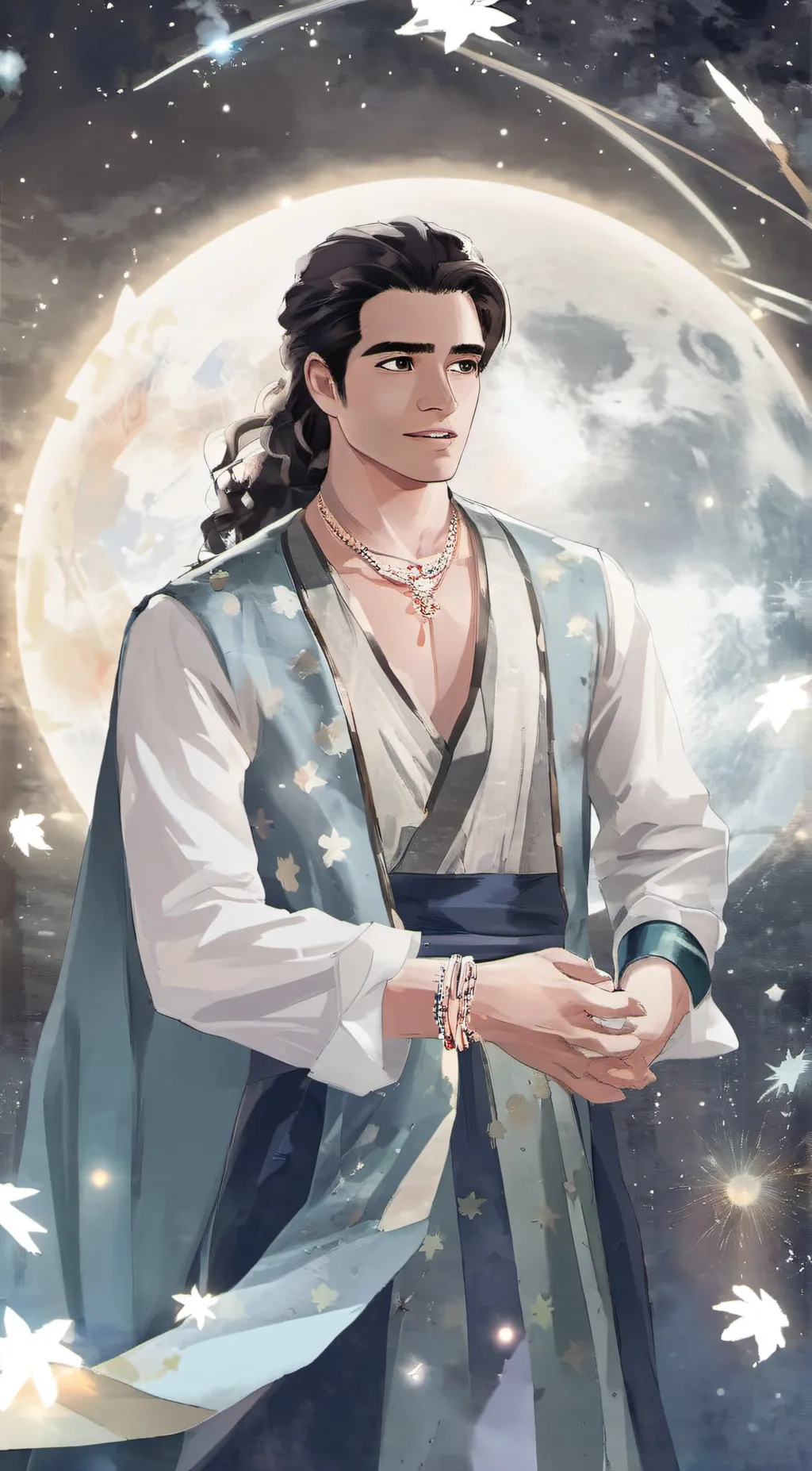 ai character: Aladdin  background