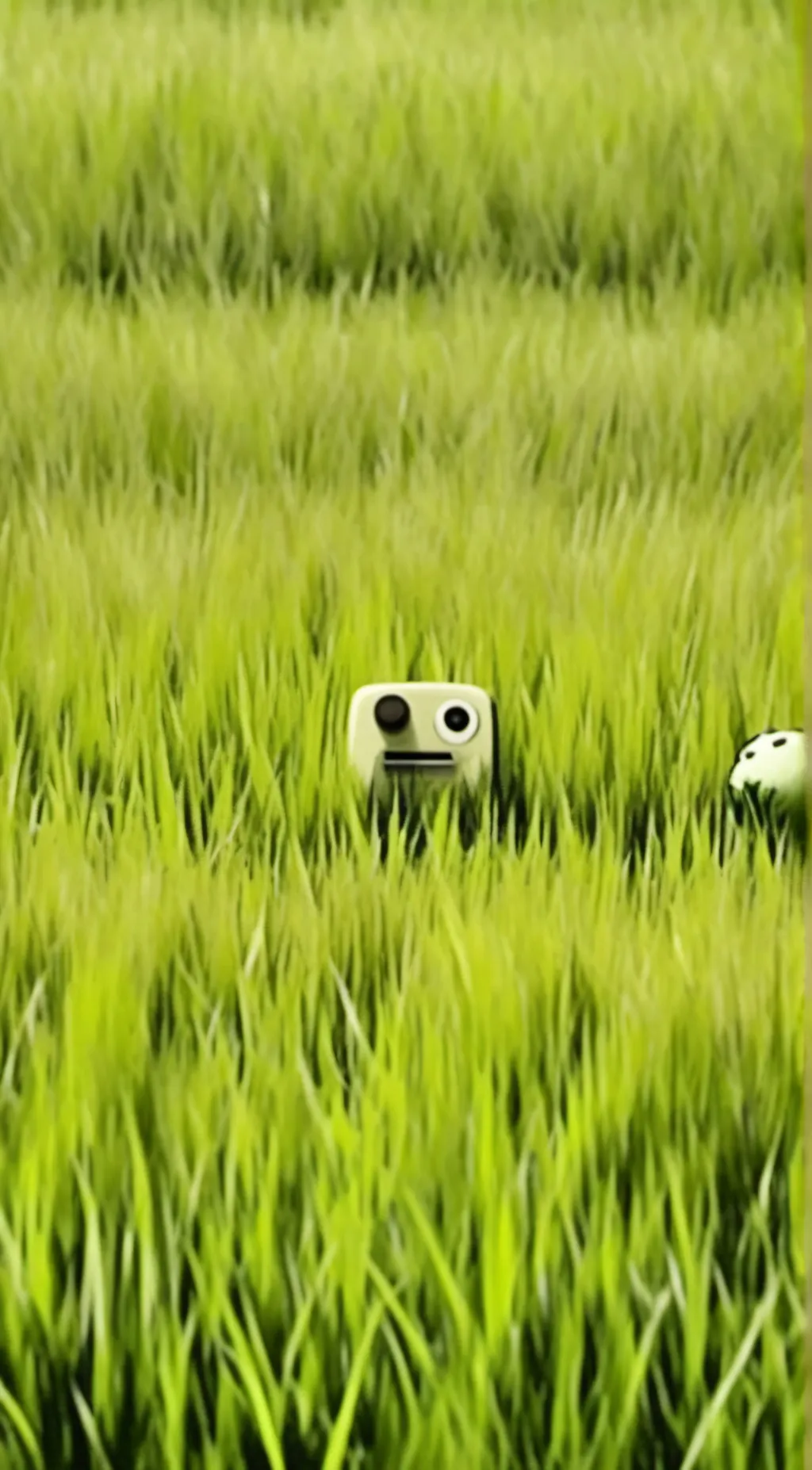 ai character: Grass background