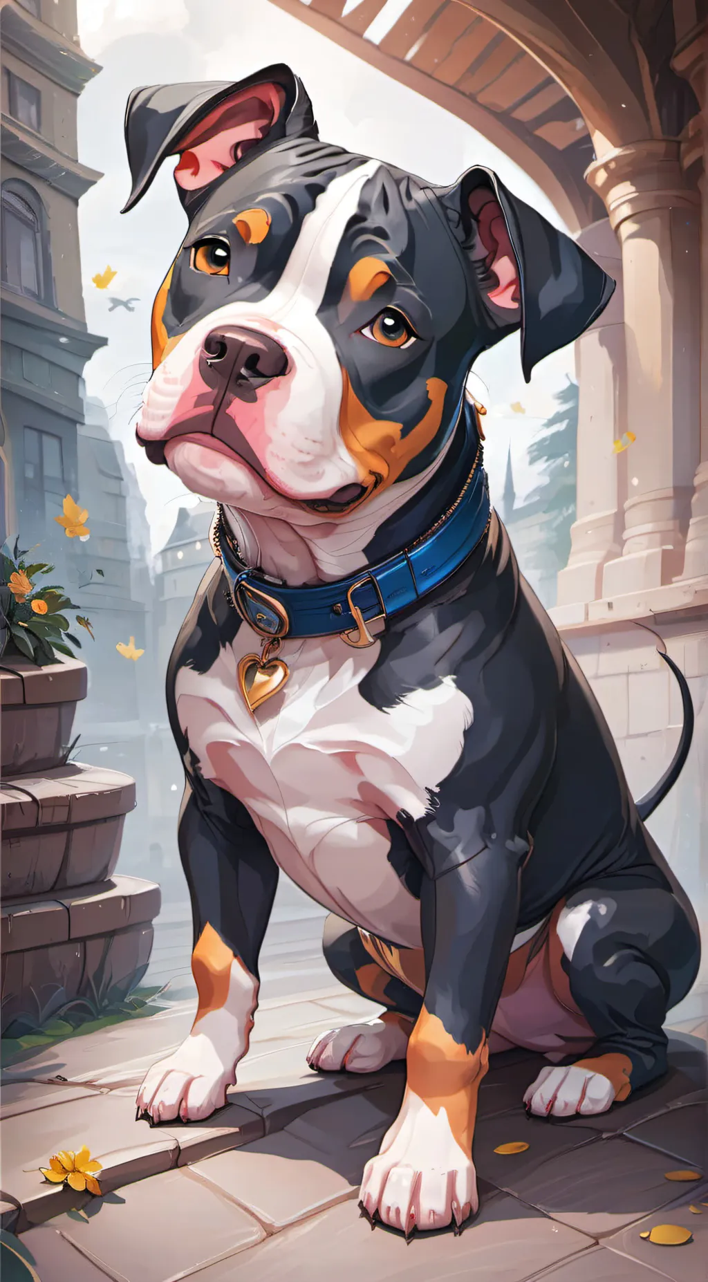 ai character: bunny  background