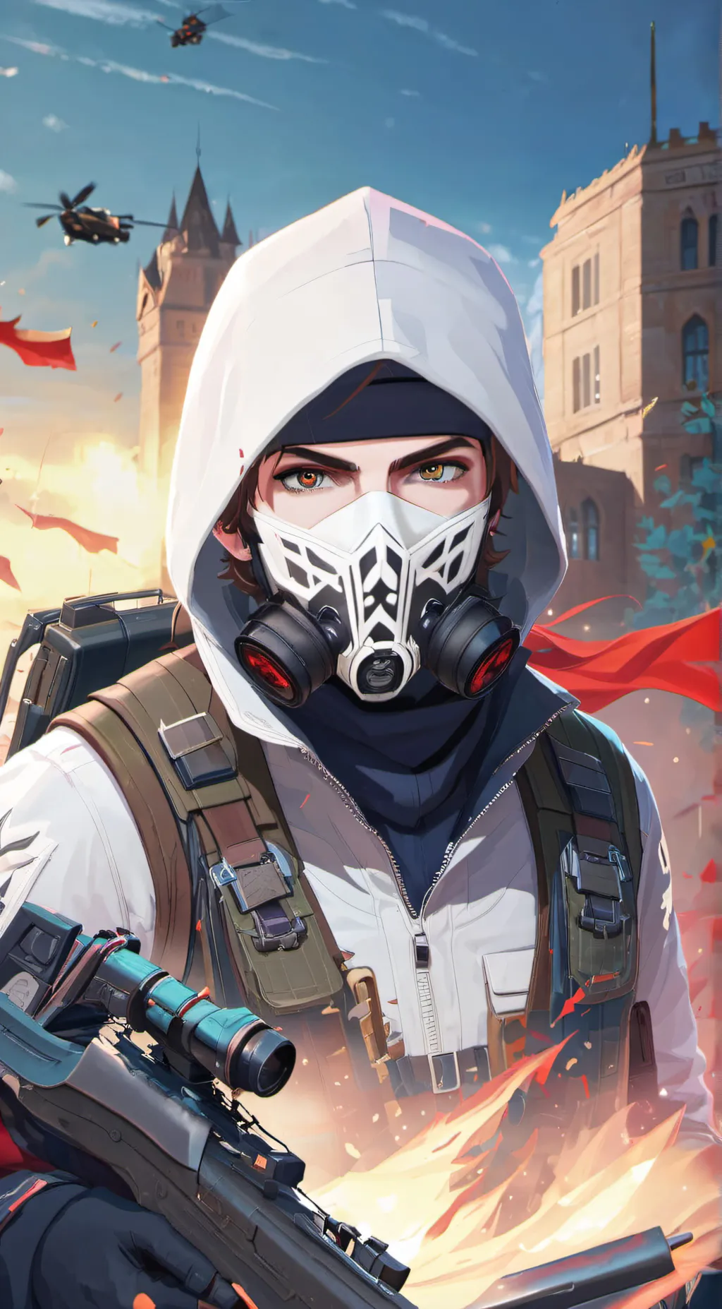 ai character: Ghost background