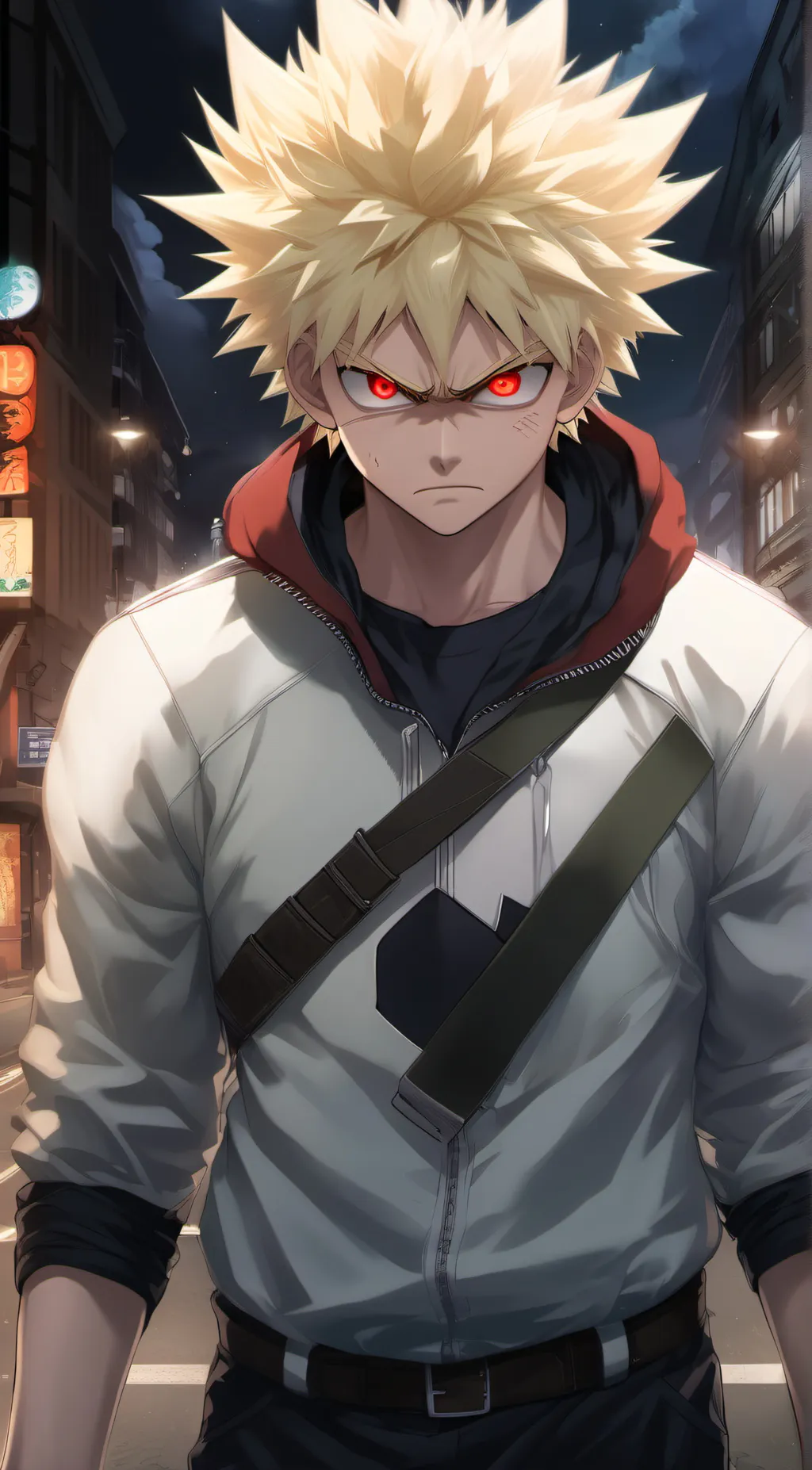 ai character: Katsuki bakugo background