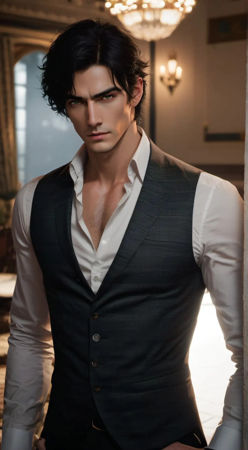 ai character: Damien background