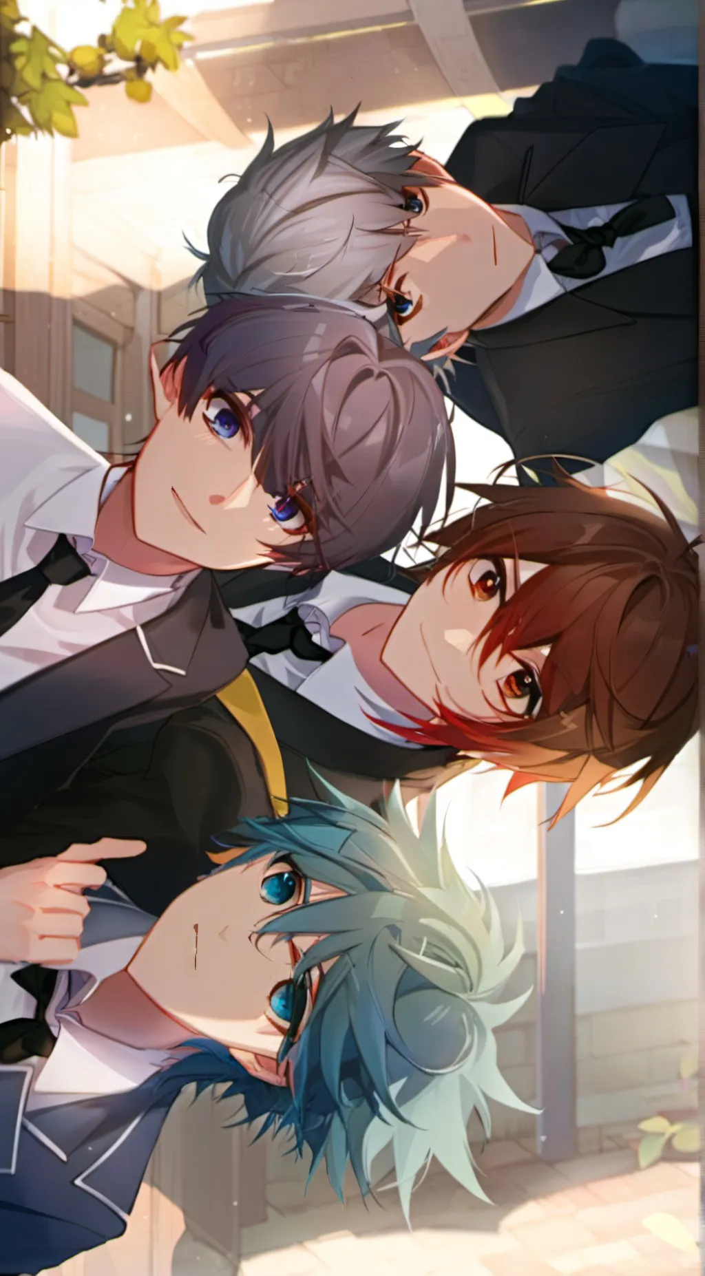 ai character: Max,Alex,Levi,Luca background