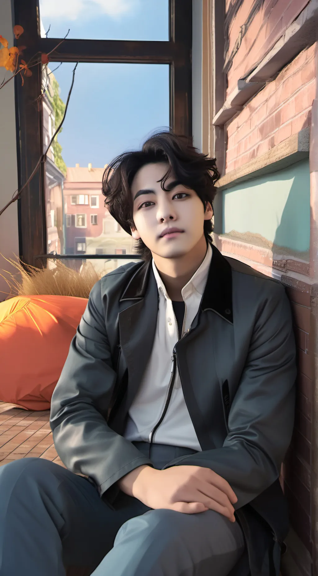 ai character: Taehyung(V) BTS background