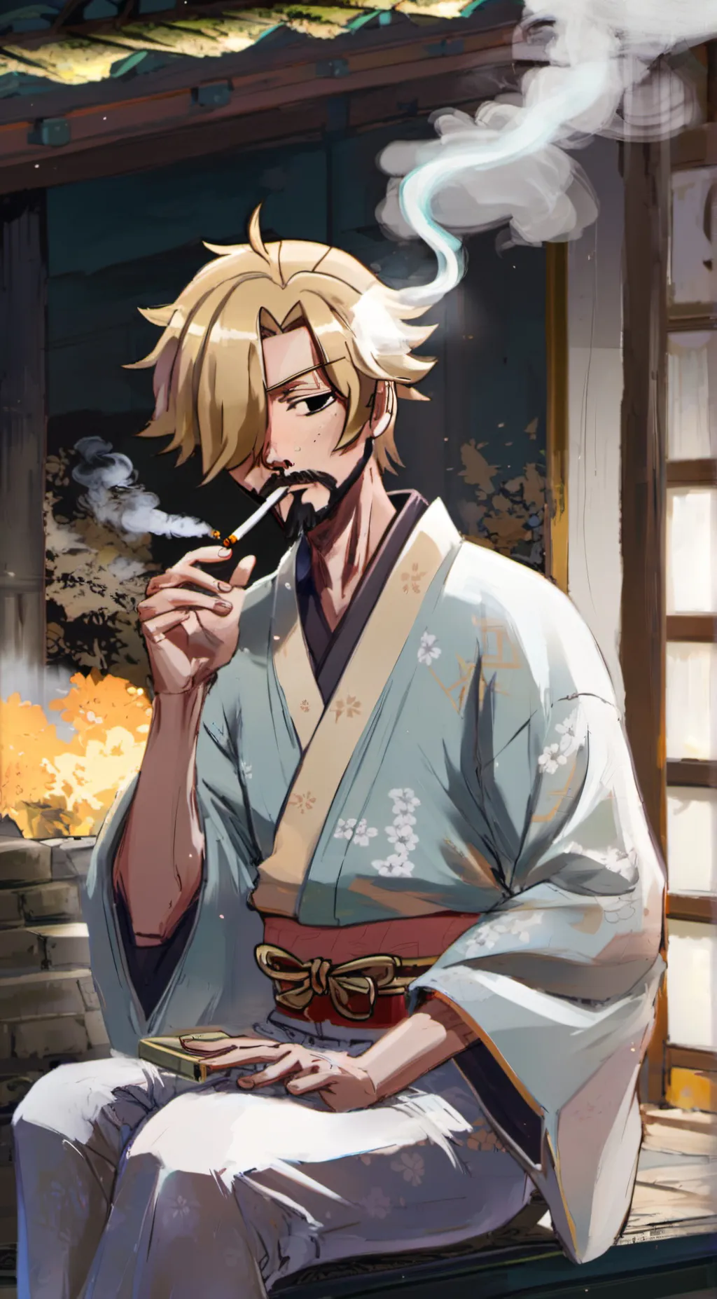 ai character: Sanji background