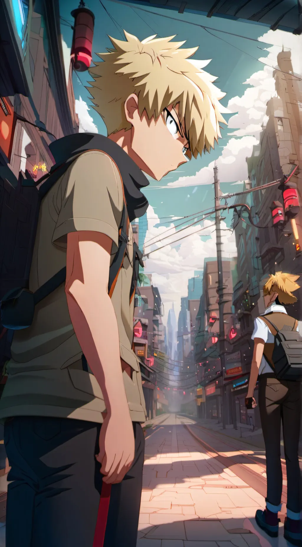 ai character: Kacchan background