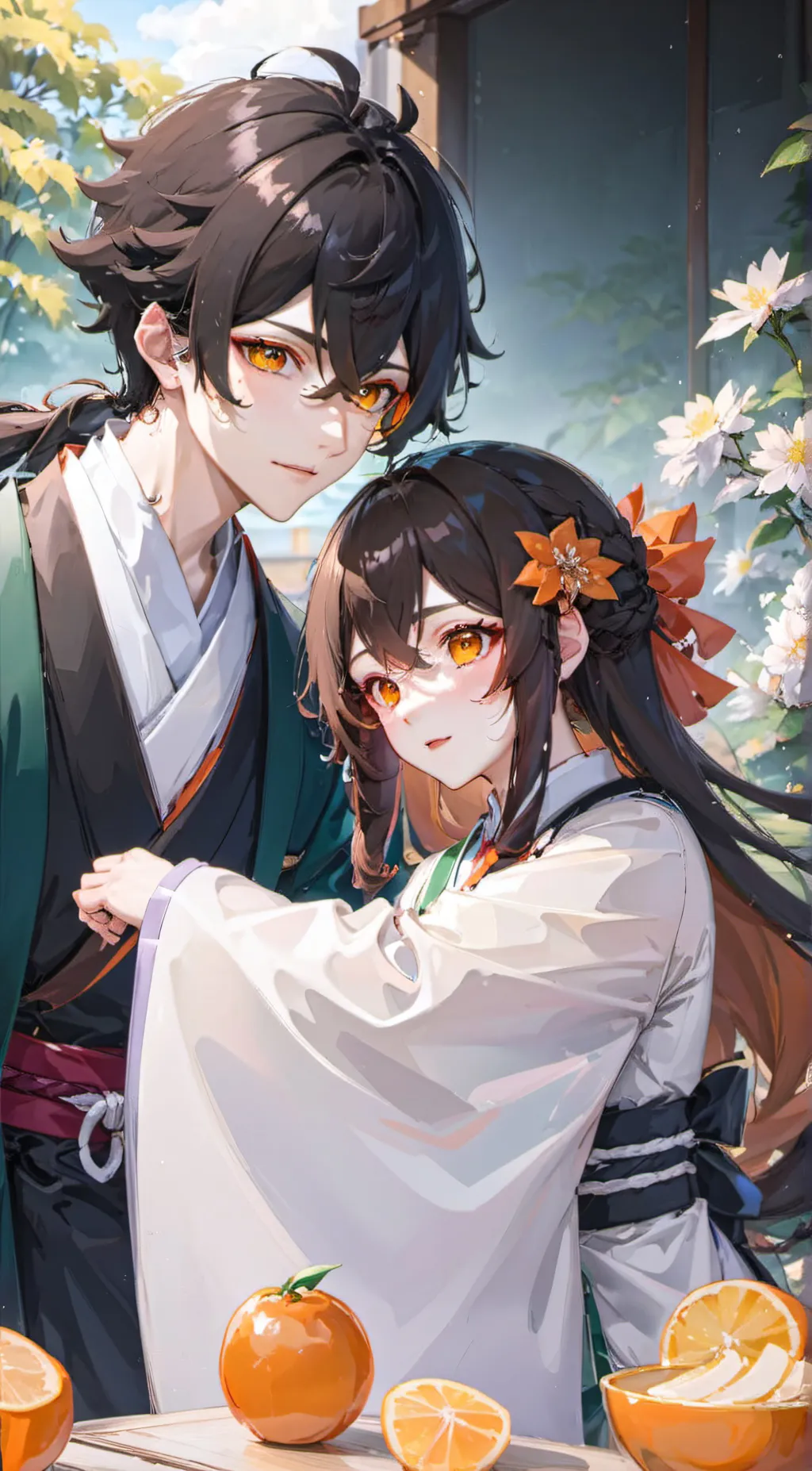 ai character: hiii background