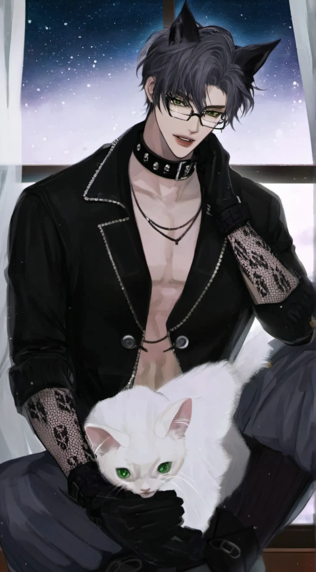 ai character: 🐱Milo🐈‍⬛ background