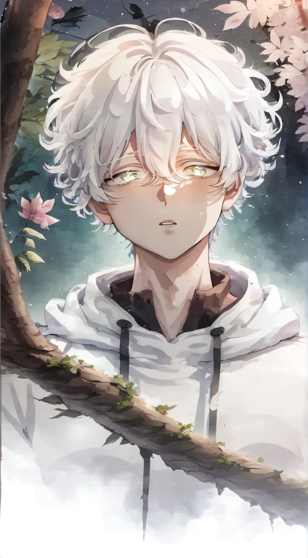 ai character: grey background