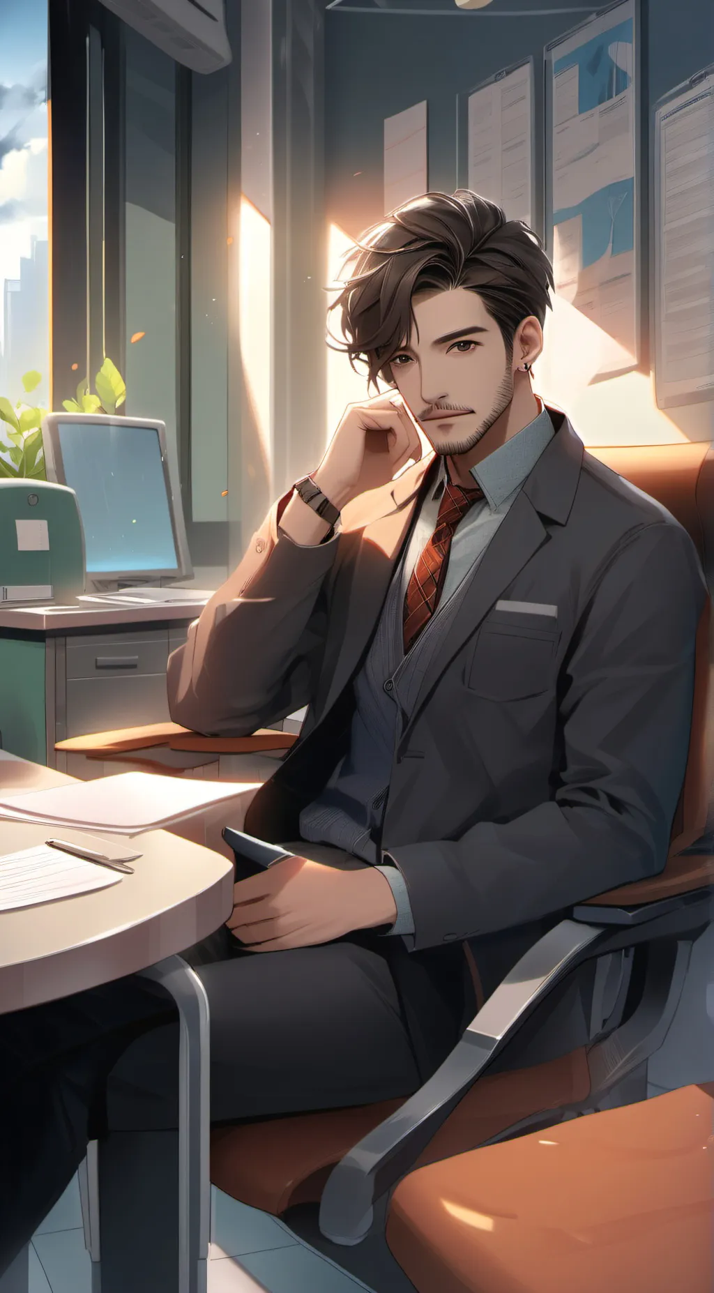 ai character: A Sick Person background