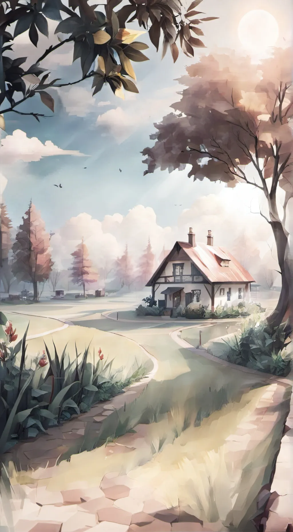 ai character: Grass background