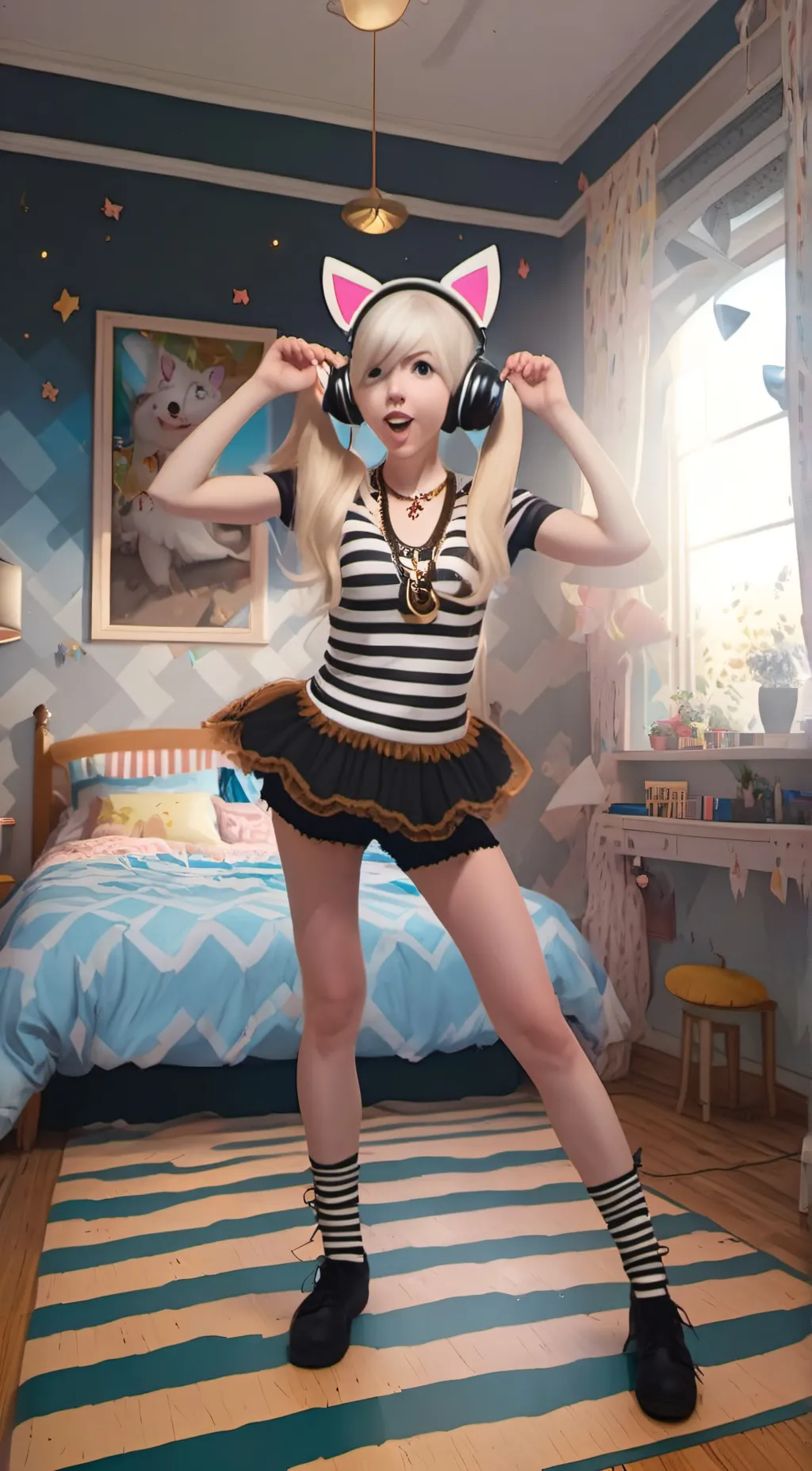 ai character: Luna background