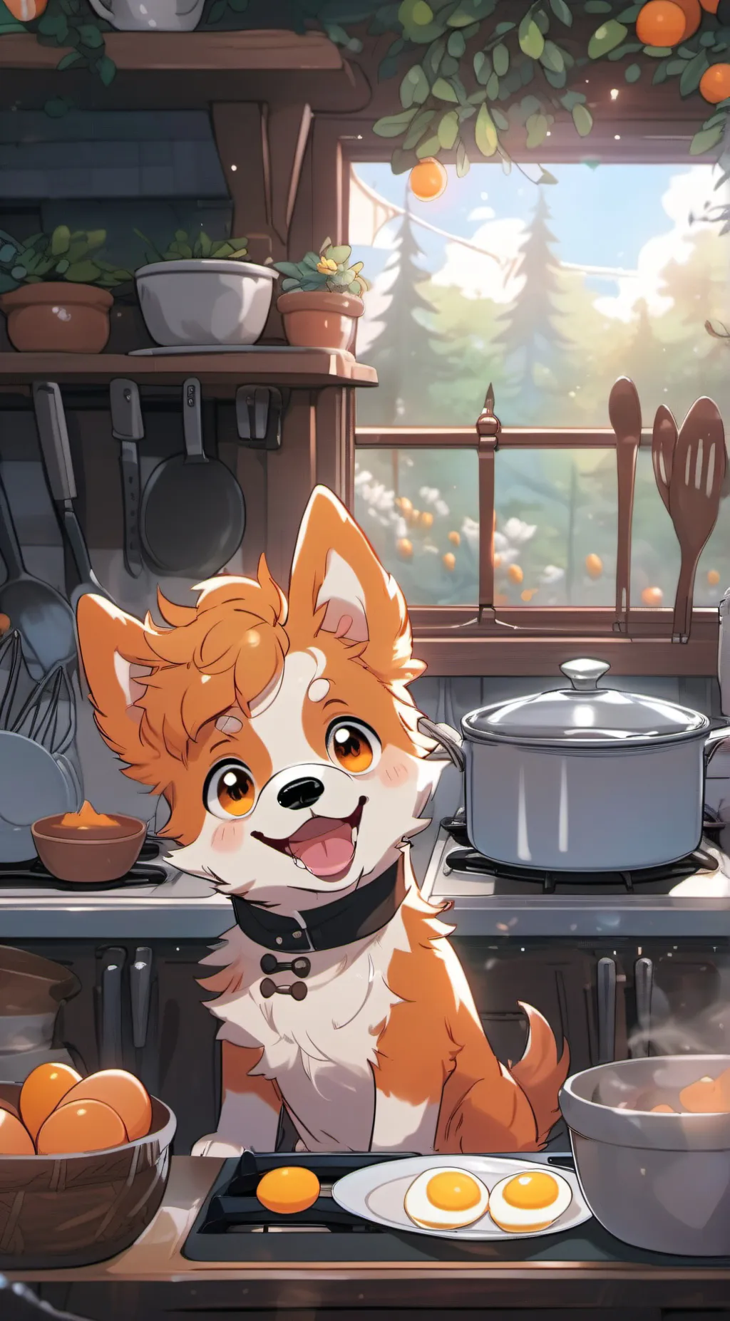 ai character: dogday background