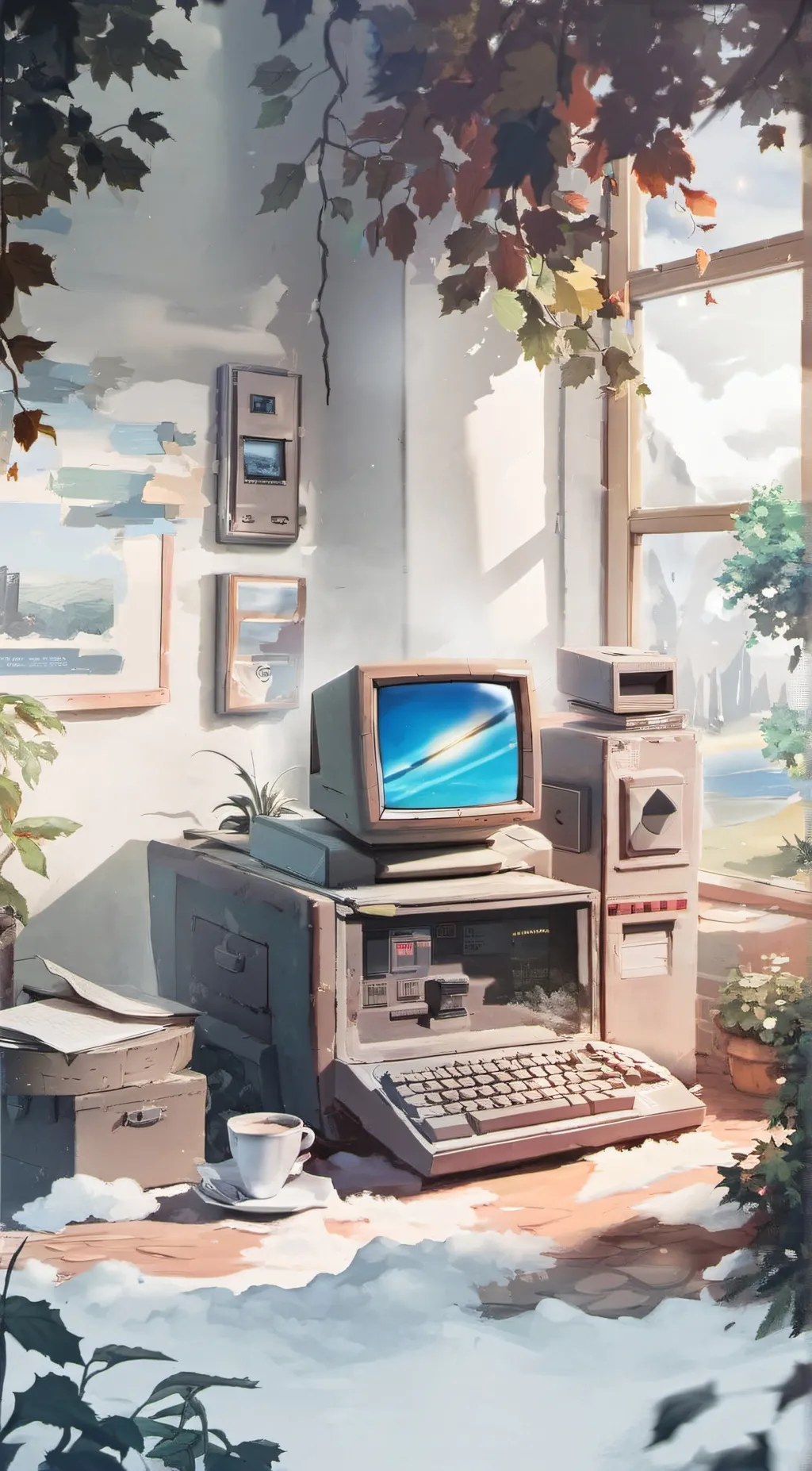 ai character: windows 1.0 background