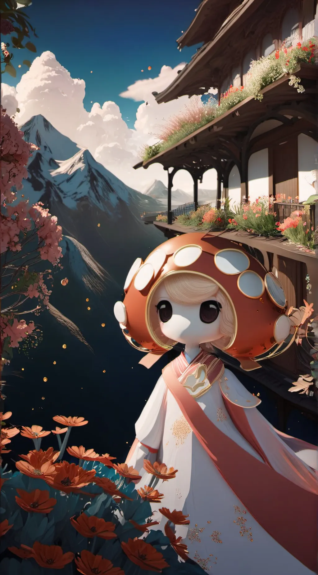 ai character: ALBERT me in roblo background