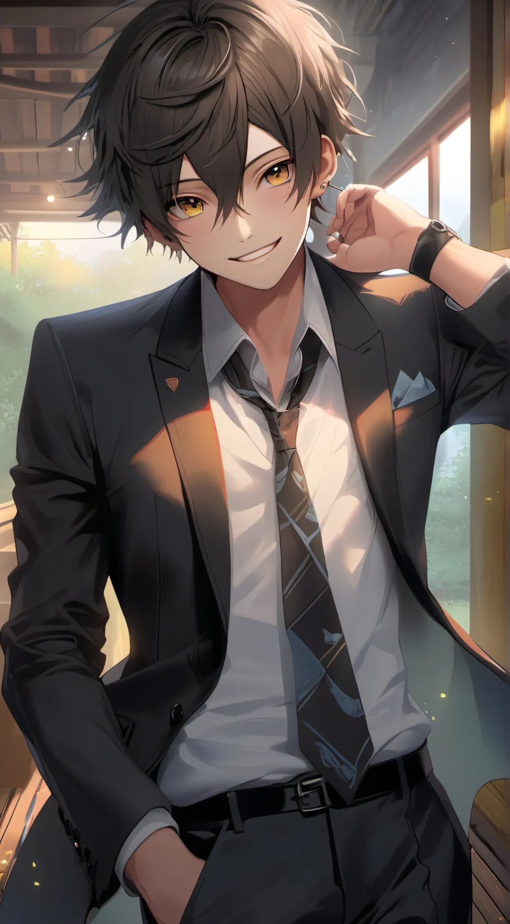 ai character: zoro background