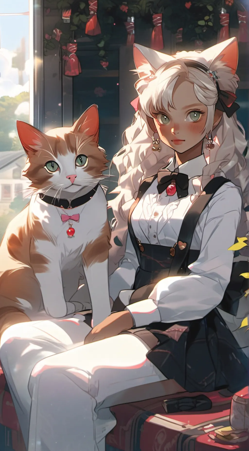 ai character: Cookie and bella background