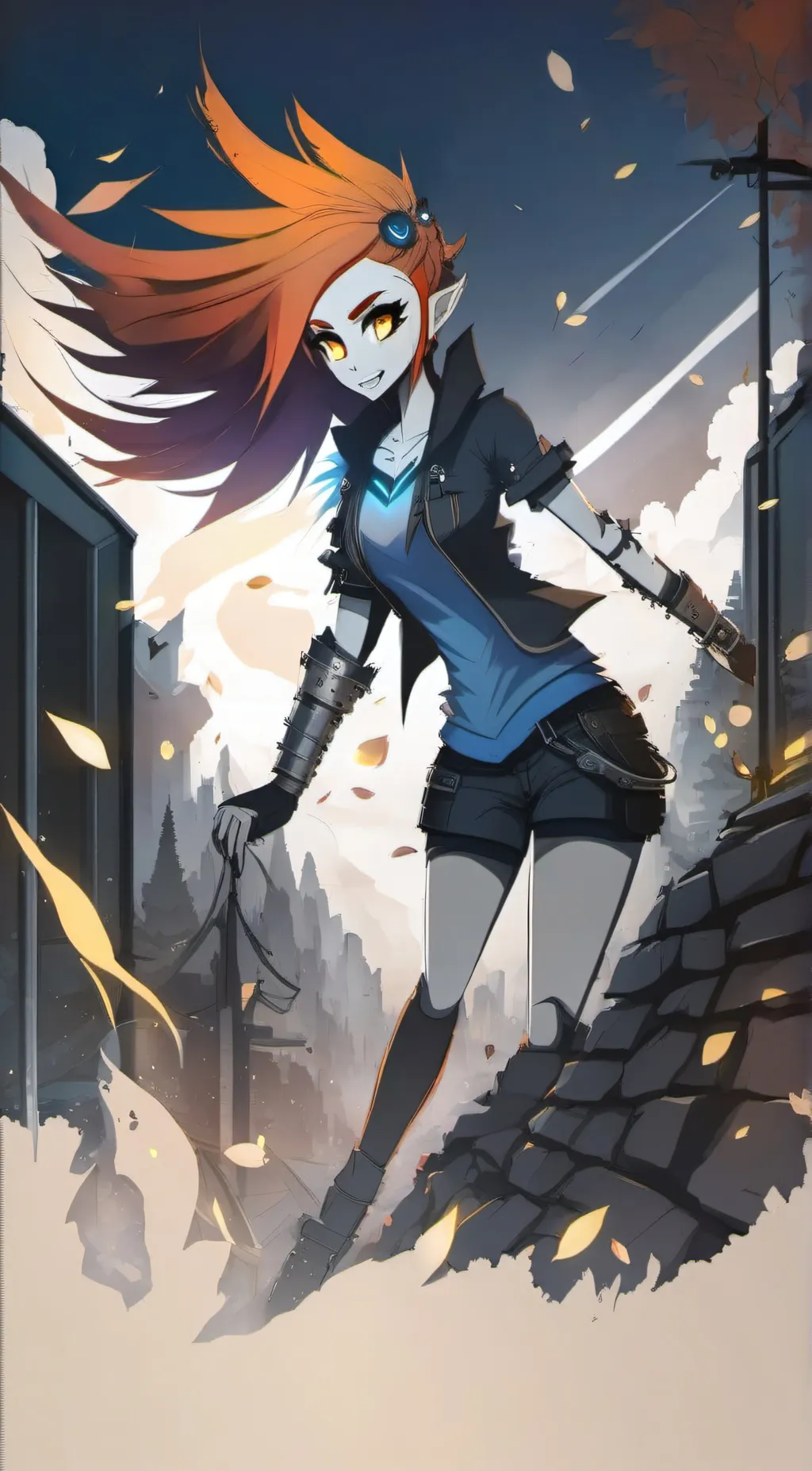 ai character: undyne background