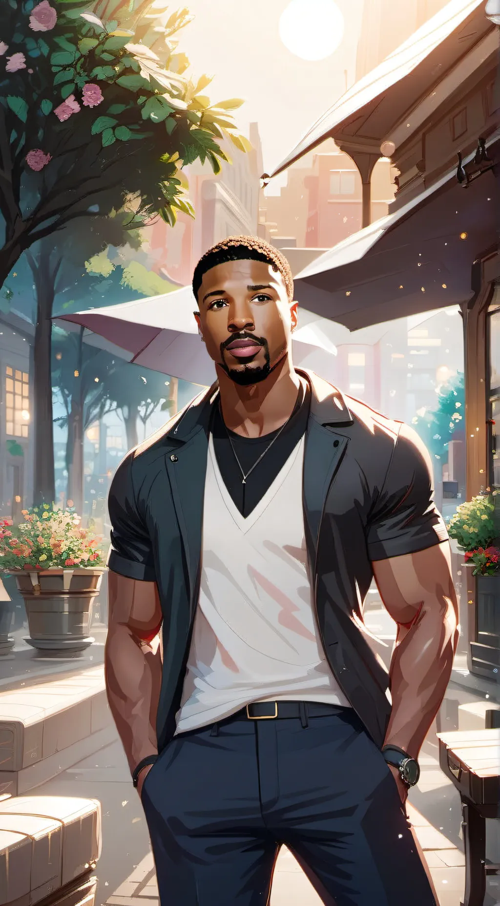 ai character: Jordan  background