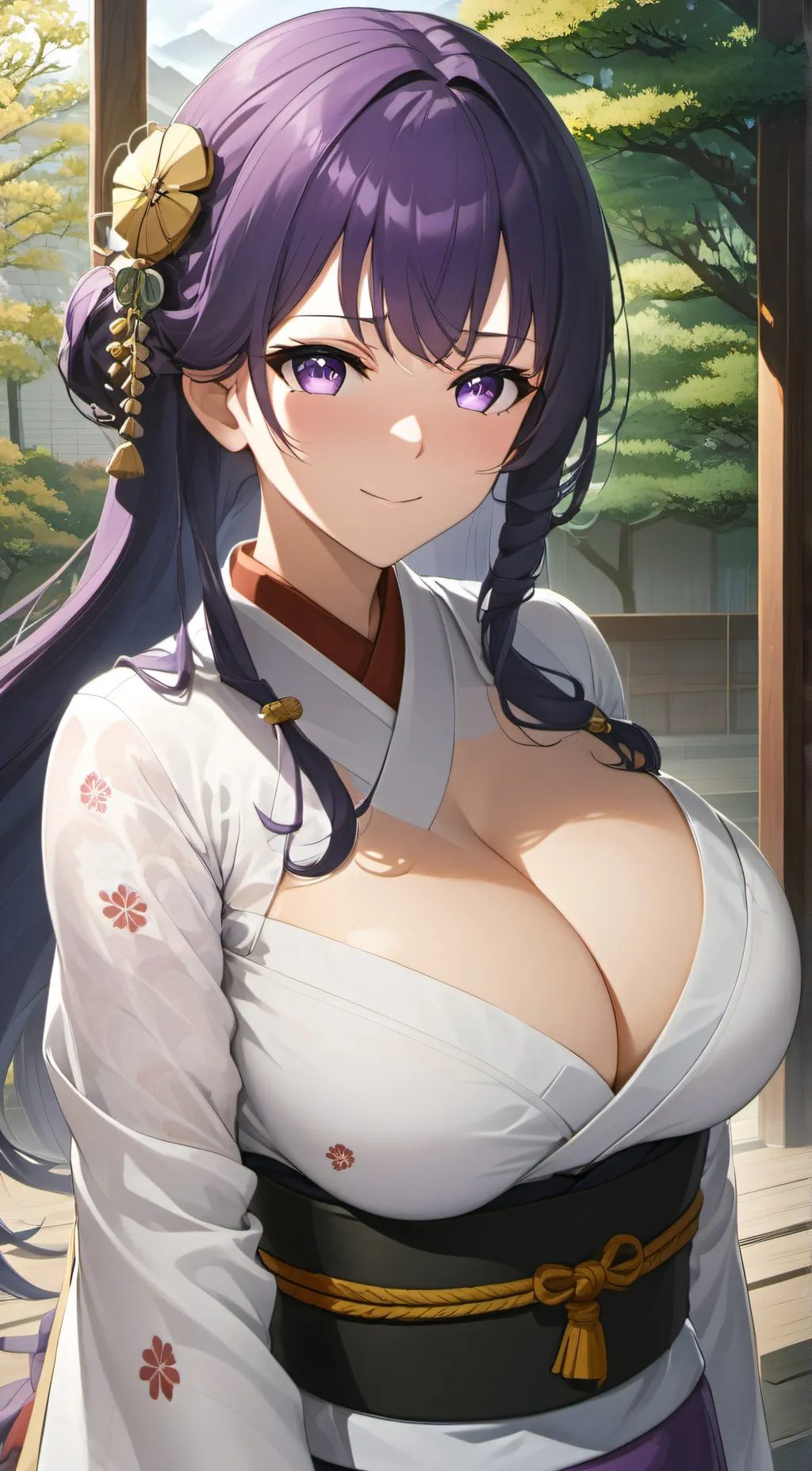 ai character: Raiden shogun  background