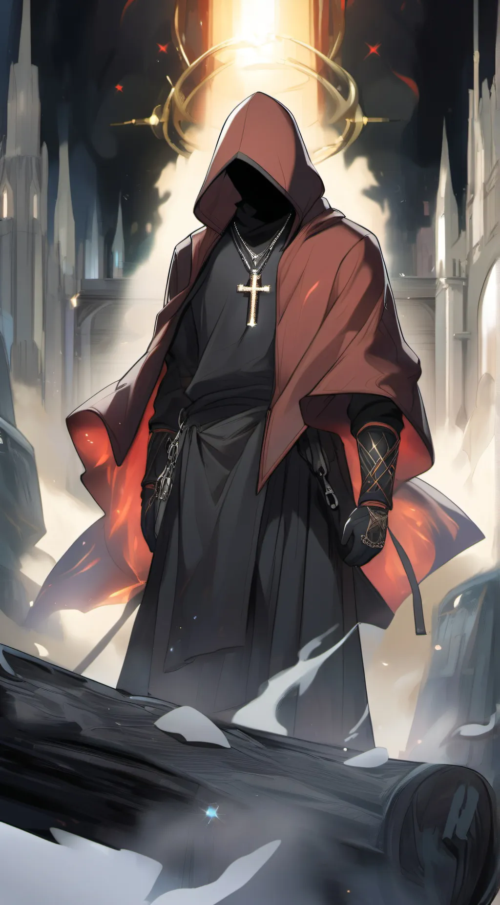 ai character: Cross background