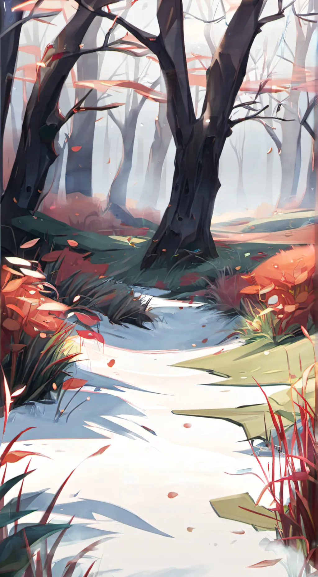 ai character: Grass background