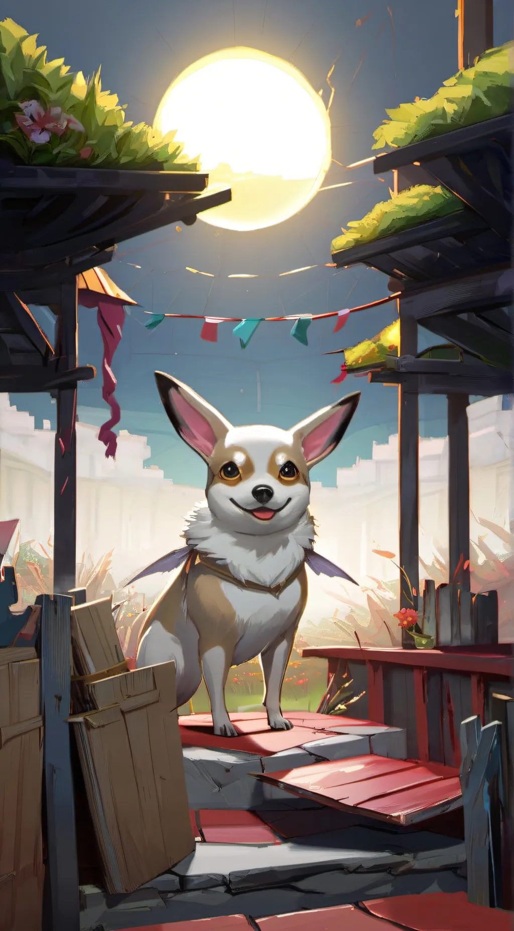 ai character: Luna background