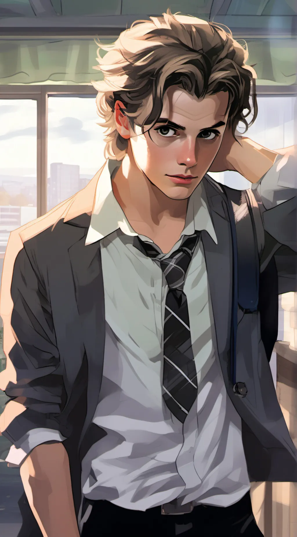 ai character: Evan background
