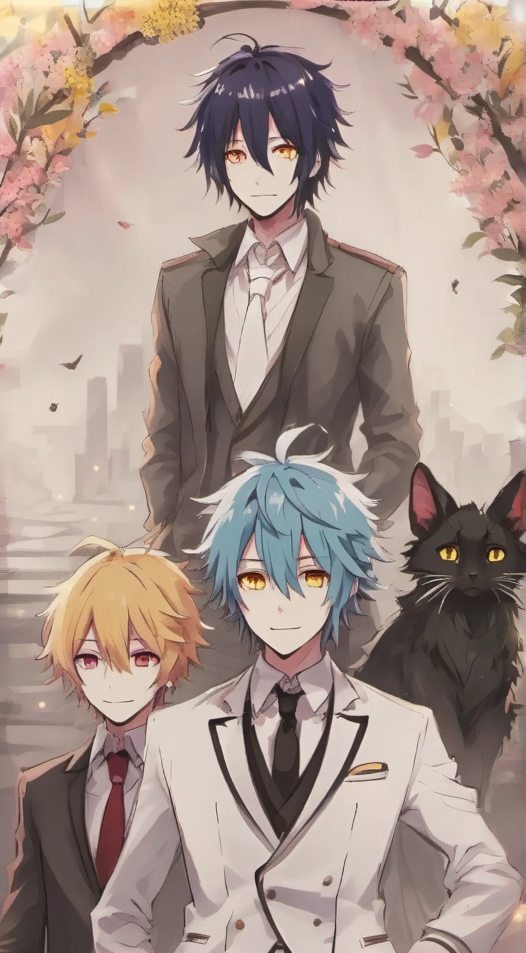 ai character: Max,Jeffery,angel  background