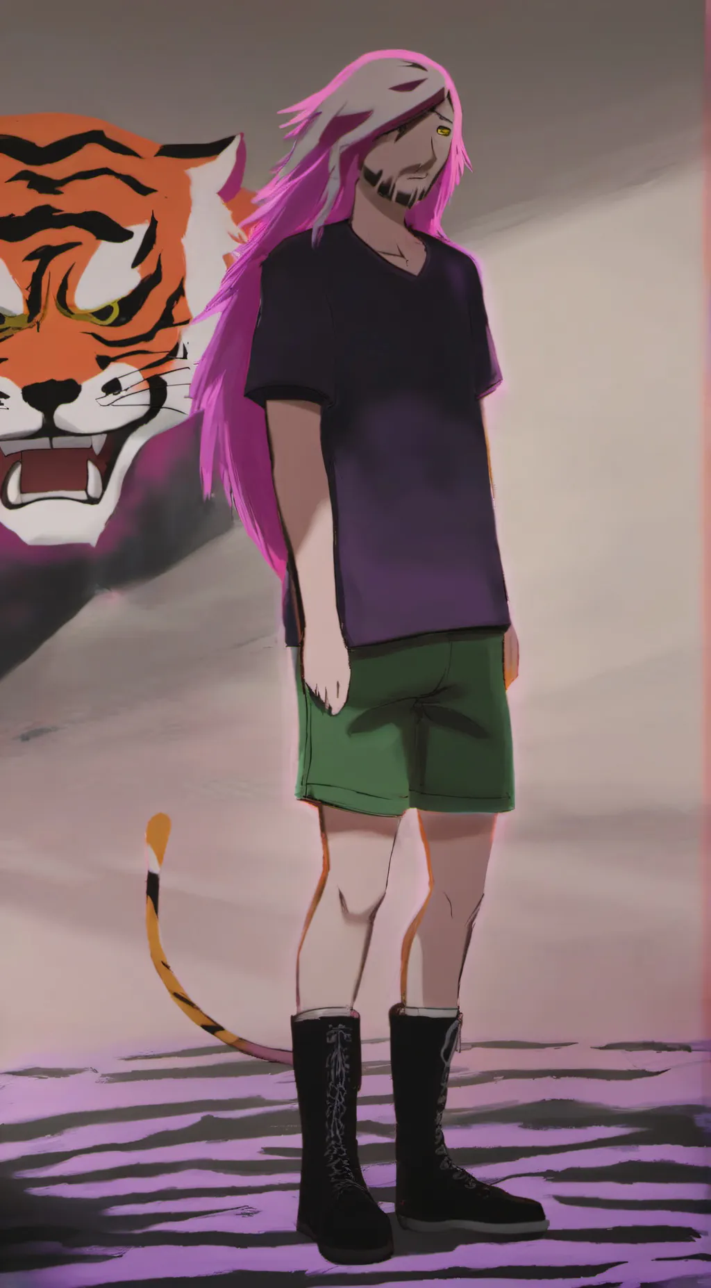 ai character: Tiger background