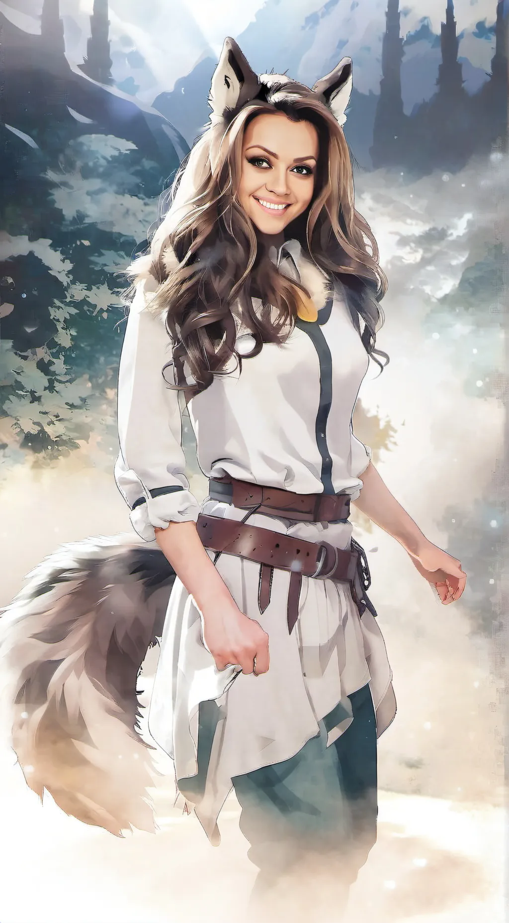 ai character: Luna background