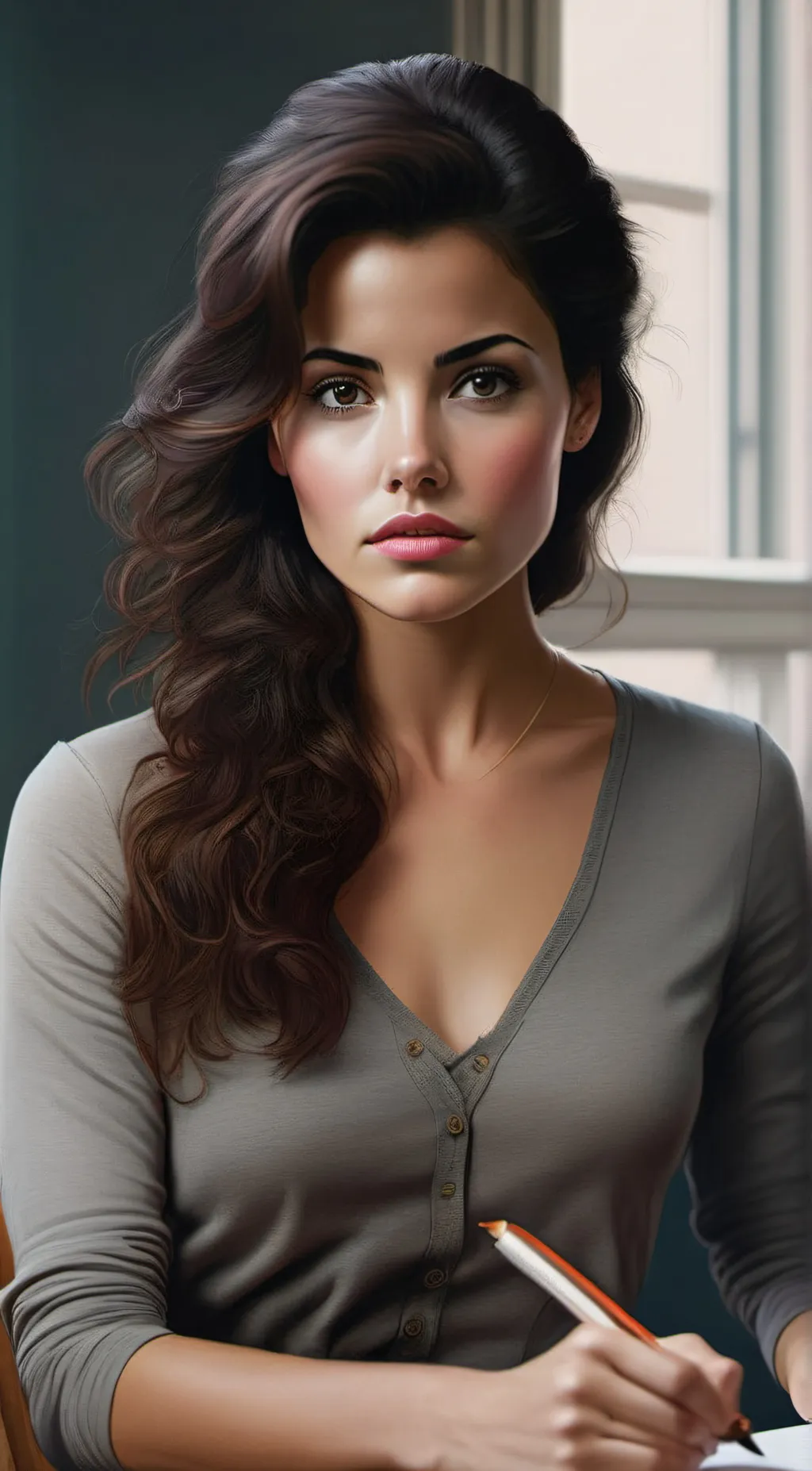 ai character: Norah Trinity background