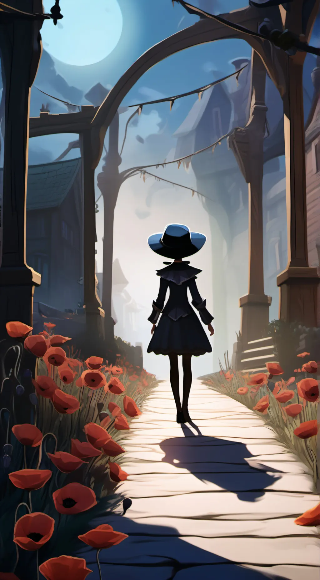 ai character: Secret woman background