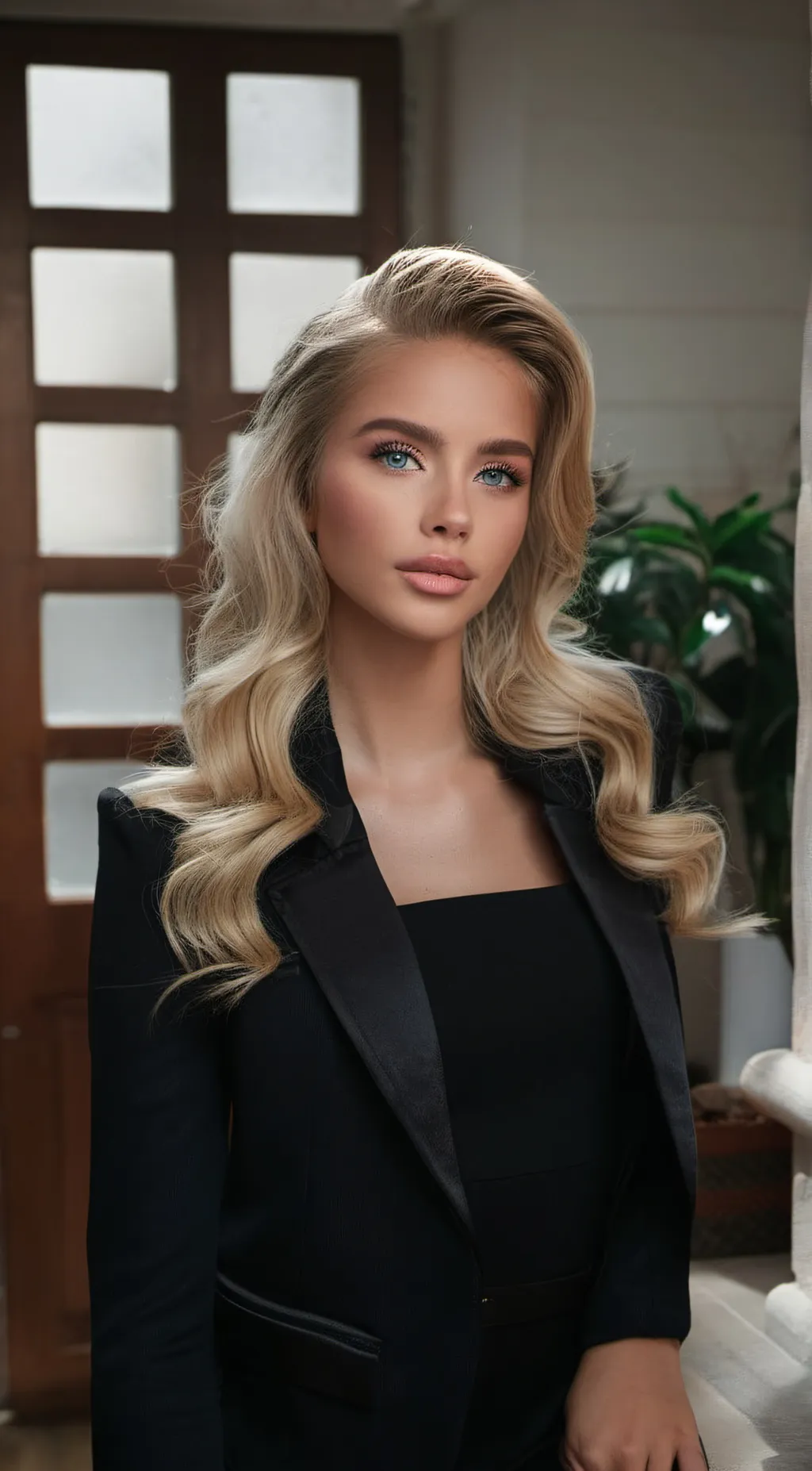 ai character: Aldi car park background