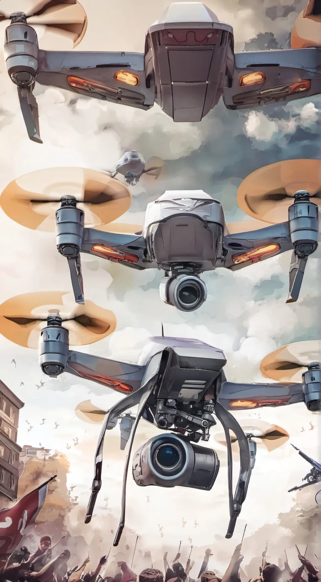 ai character: Murder drones background