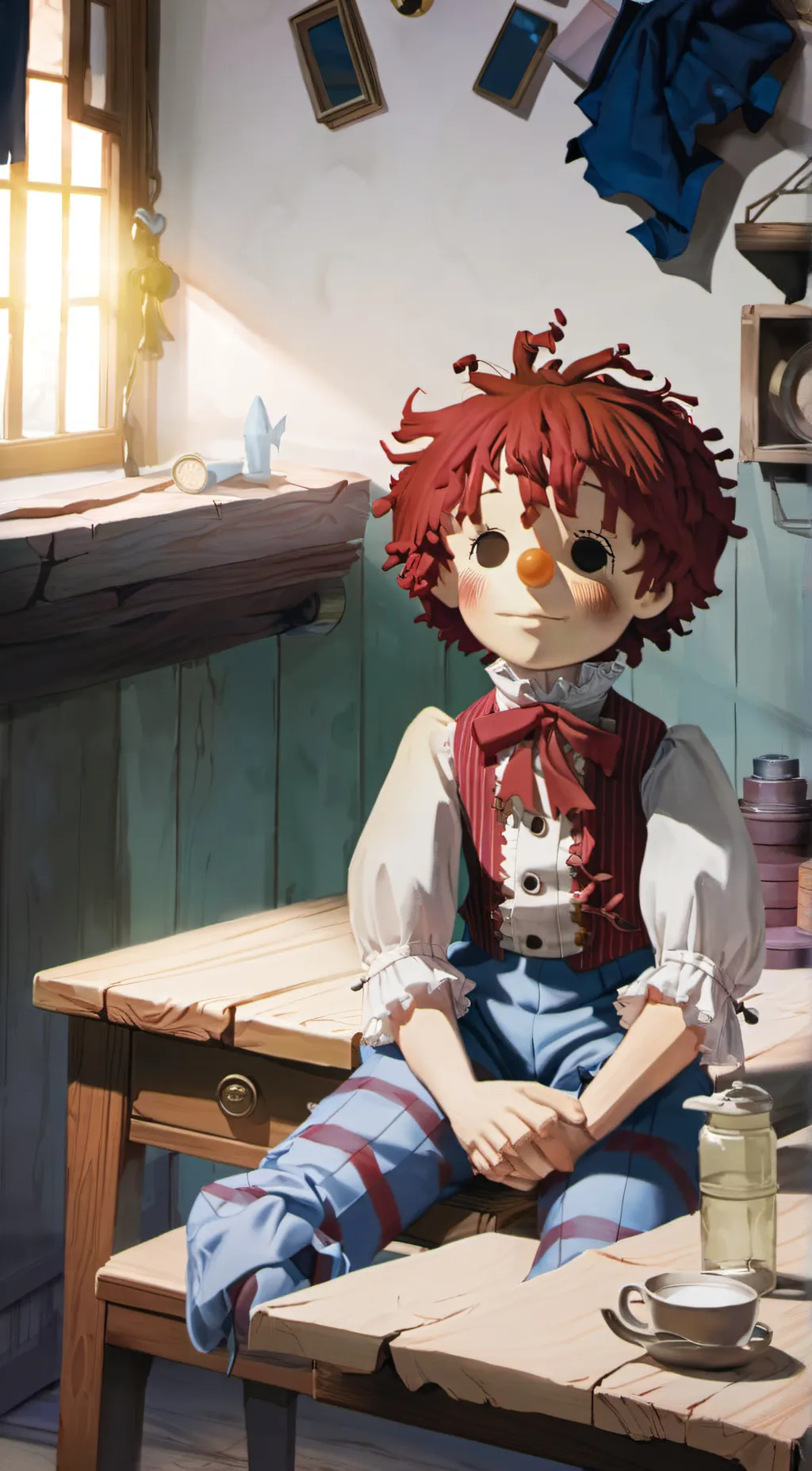 ai character: Andy  background