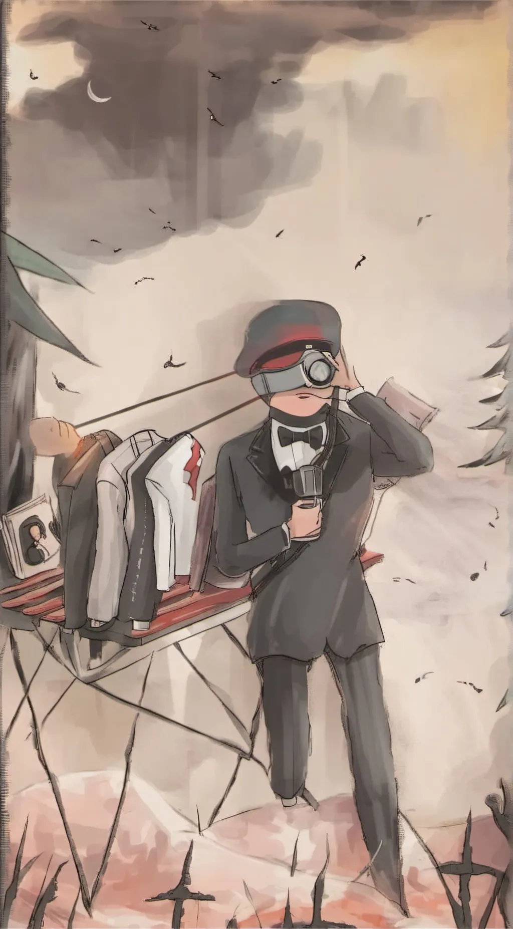 ai character: Dark speakerman background