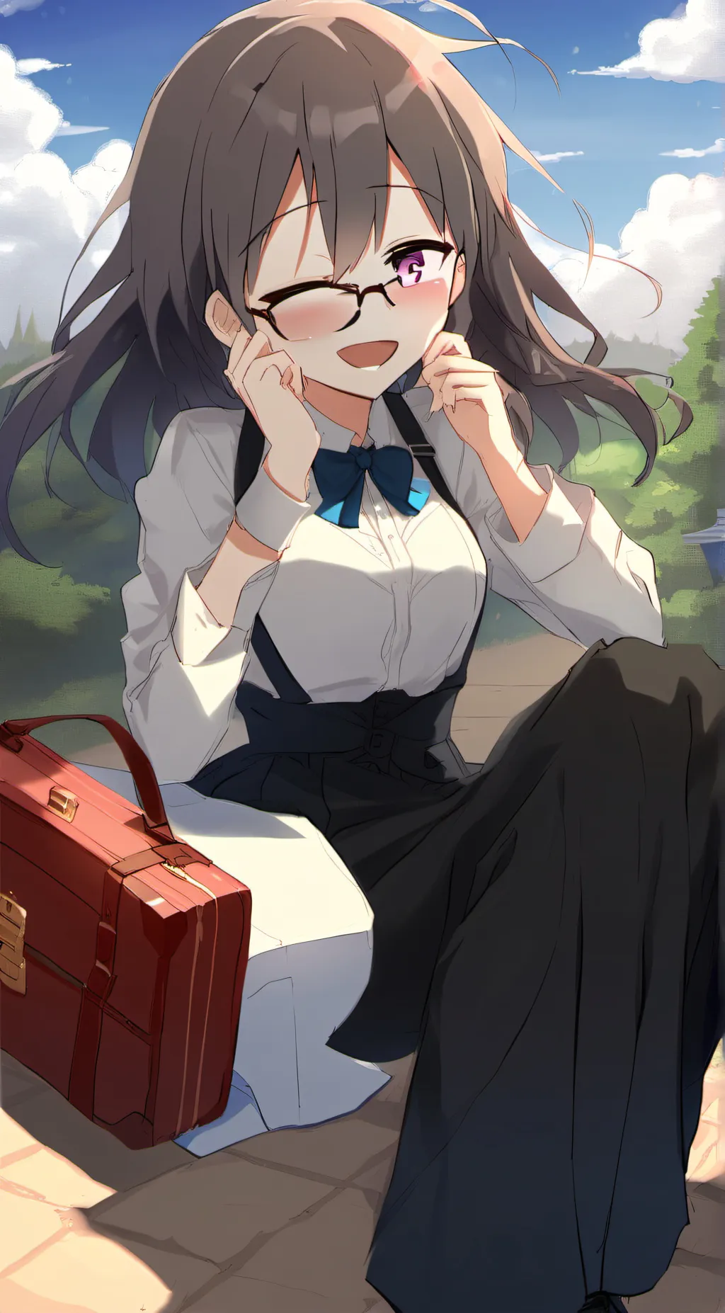 ai character: Ocean background