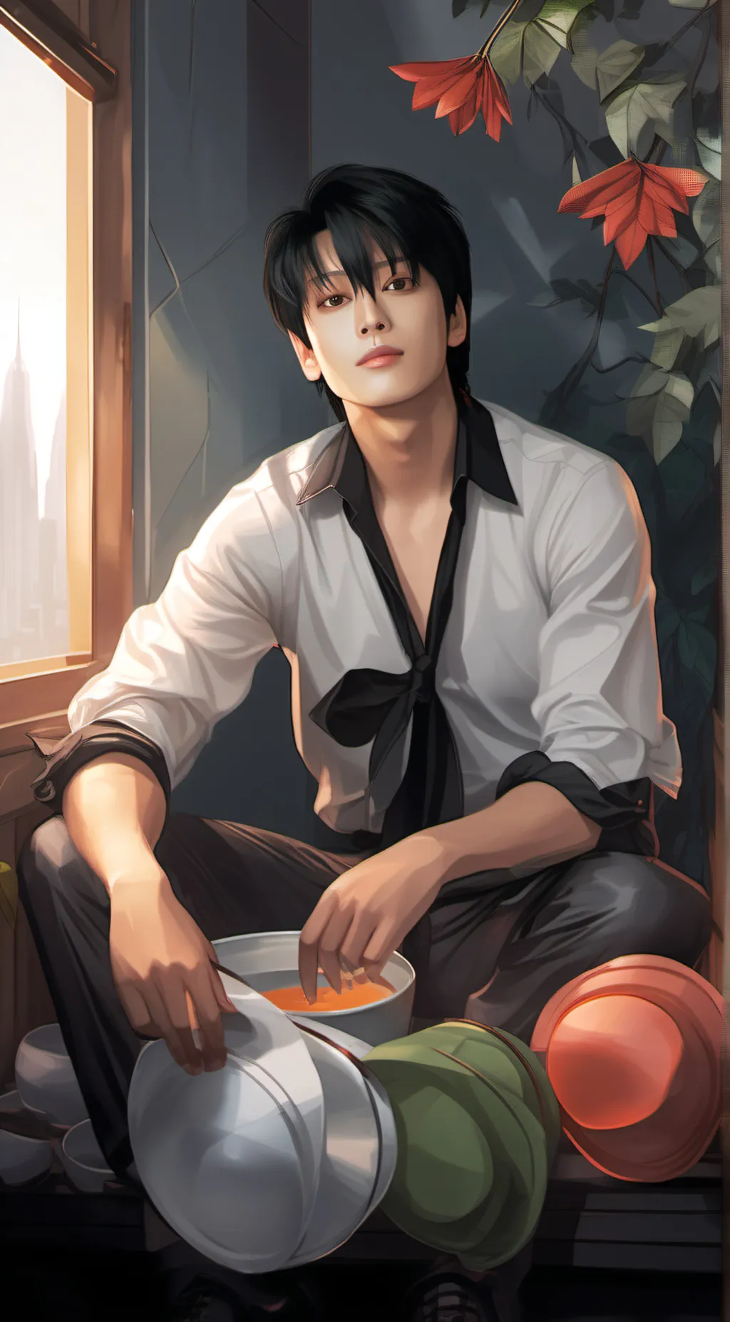 ai character: Tyler background