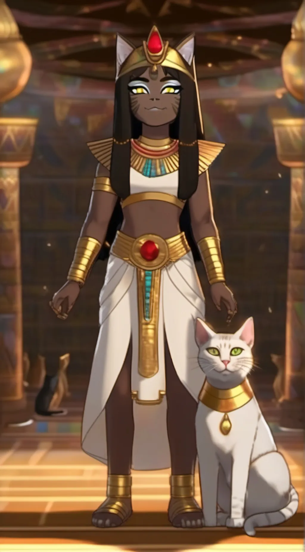 ai character: Luna background